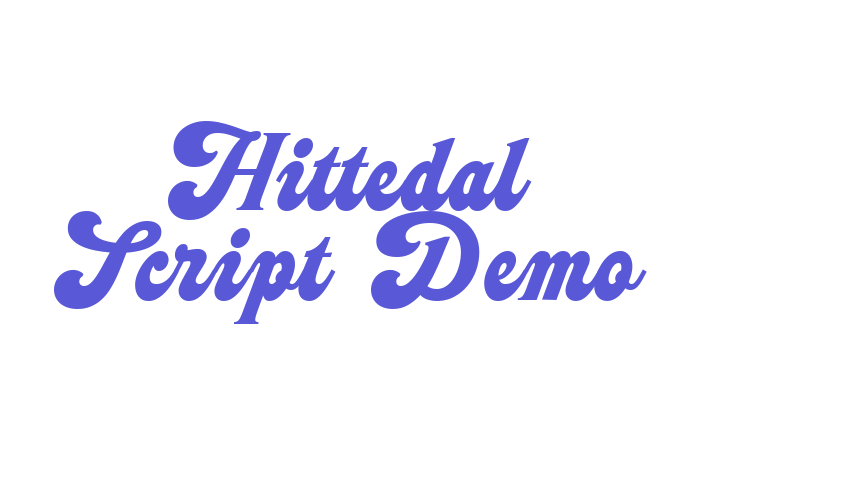 Hittedal Script-Demo Font