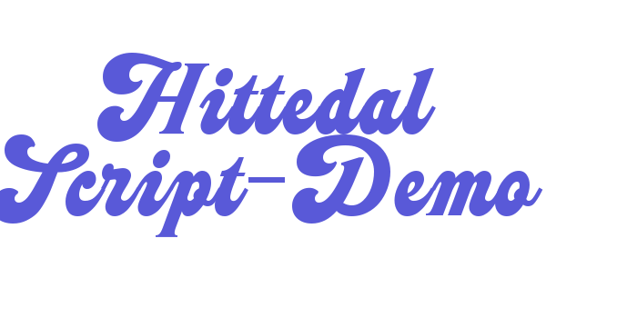 Hittedal Script-Demo Font