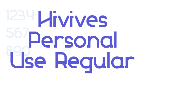 Hivives Personal Use Regular font free