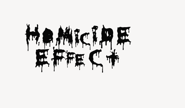 HoMicIDE EFfeCt Font