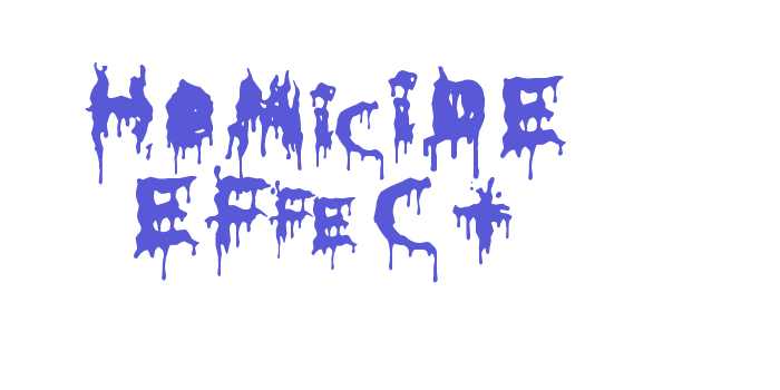 HoMicIDE EFfeCt Font