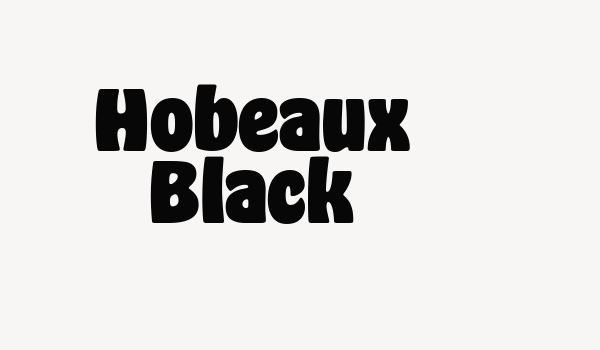 Hobeaux Black Font