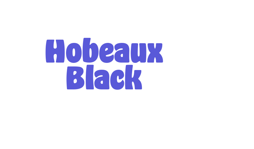 Hobeaux Black Font