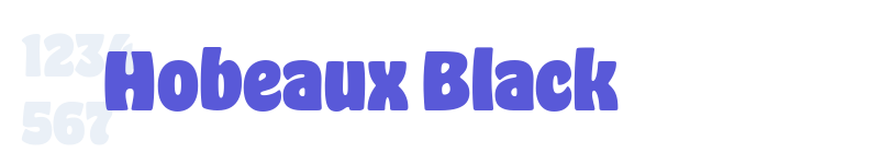 Hobeaux Black-related font