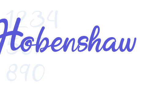 Hobenshaw Font