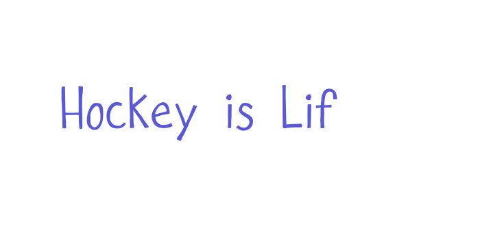 Download Hockey is Lif Font