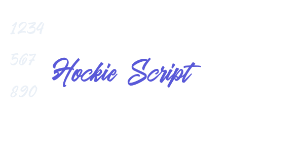 Hockie Script font