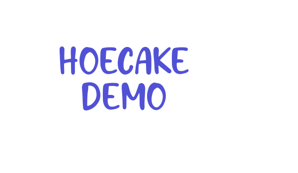 Hoecake DEMO font download