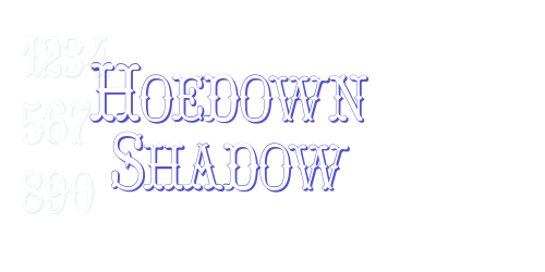 Hoedown Shadow-font-download