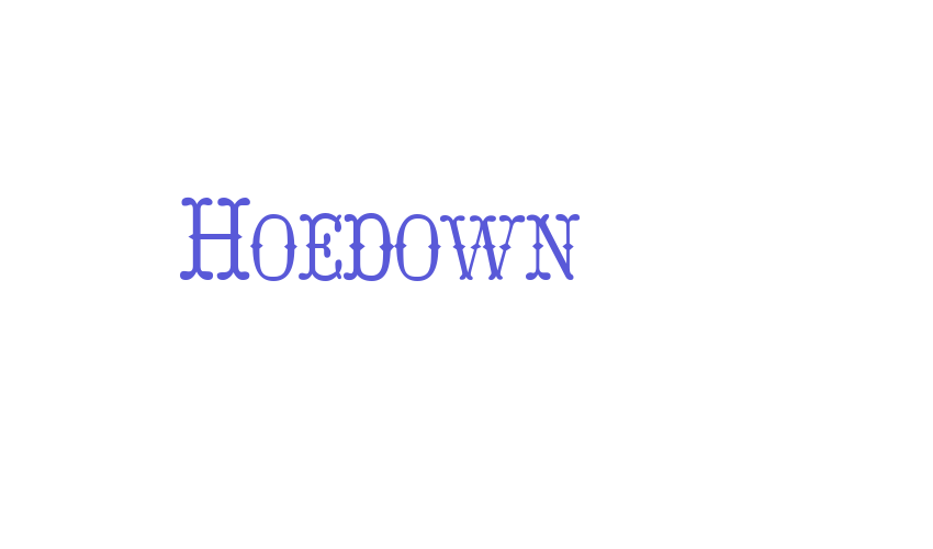 Hoedown Font Download