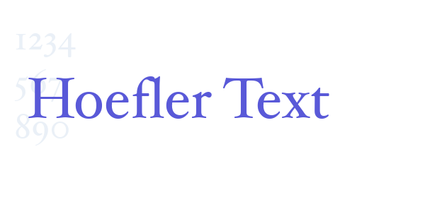 Hoefler Text font free