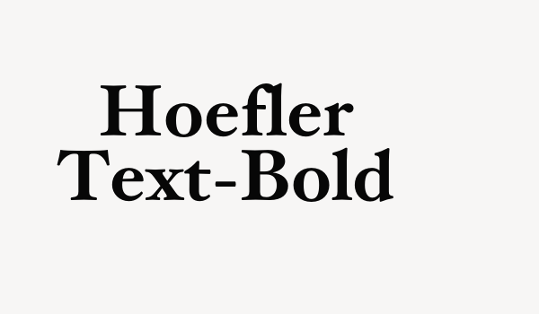 Hoefler Text-Bold Font