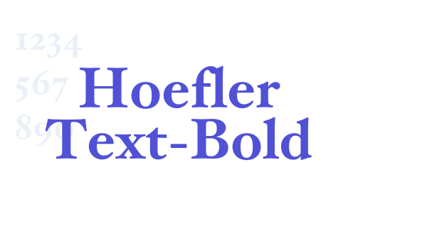 Hoefler Text-Bold font download