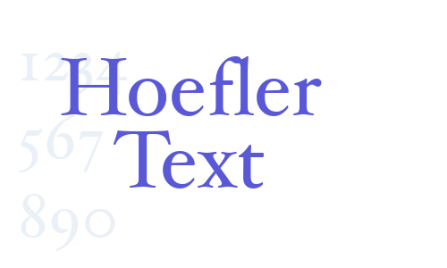 Hoefler Text Font Download