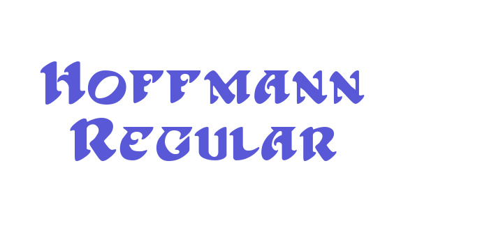 Hoffmann Regular Font Download