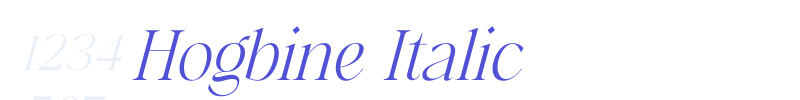 Hogbine Italic