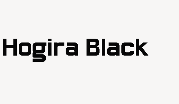 Hogira-Black Font