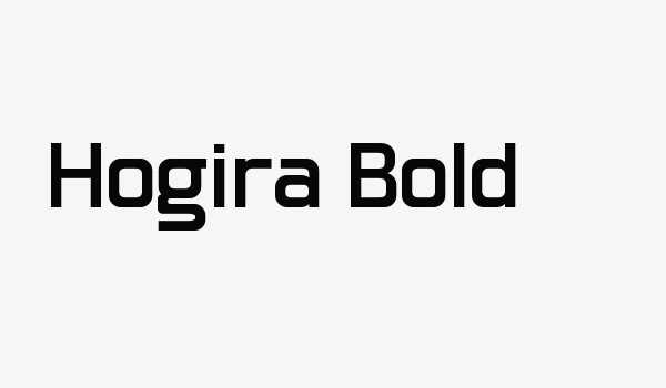 Hogira-Bold Font