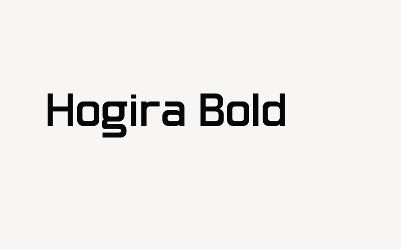 Hogira-Bold Font