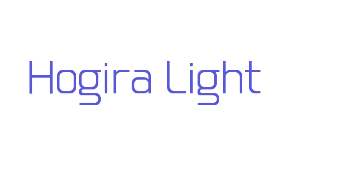 Hogira-Light Font Download