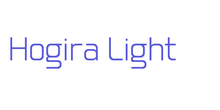 Hogira-Light Font