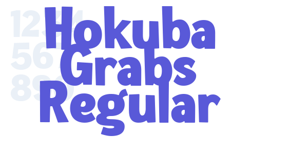 Hokuba Grabs Regular font