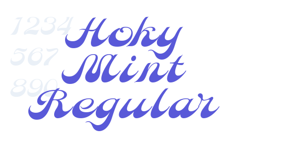 Hoky Mint Regular font free