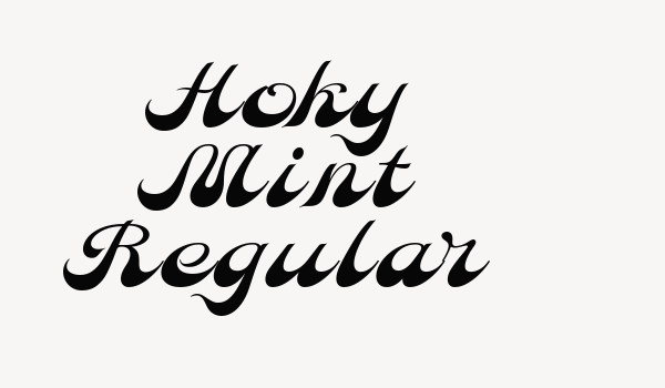 Hoky Mint Regular Font