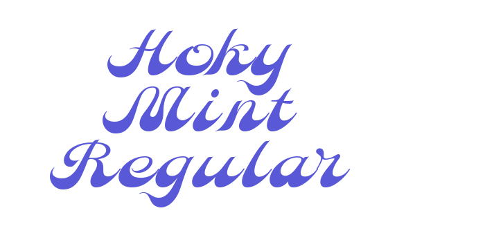 Hoky Mint Regular Font Download