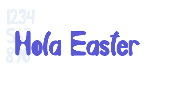 Hola Easter font