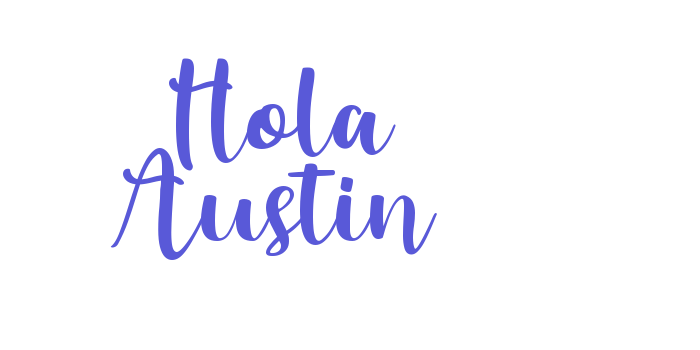 Hola Austin Font