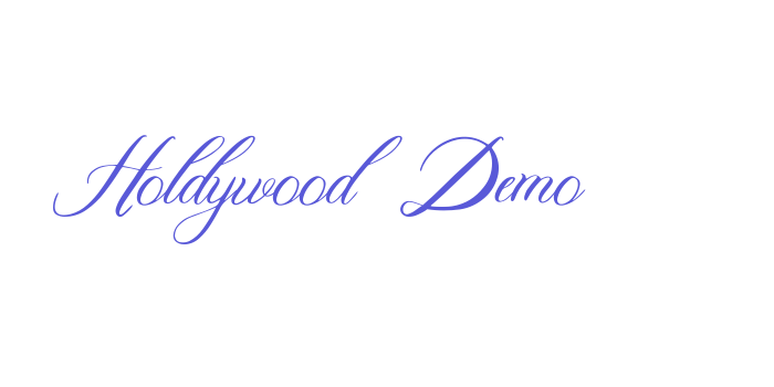 Holdywood Demo Font