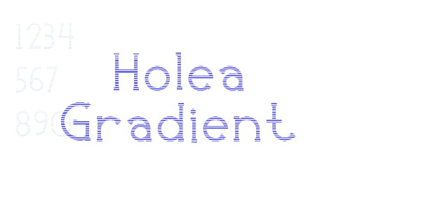 Holea Gradient font free