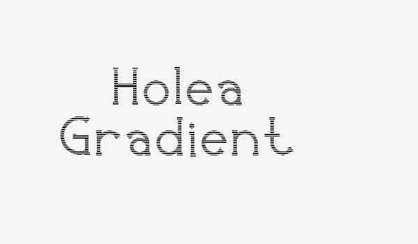 Holea Gradient Font