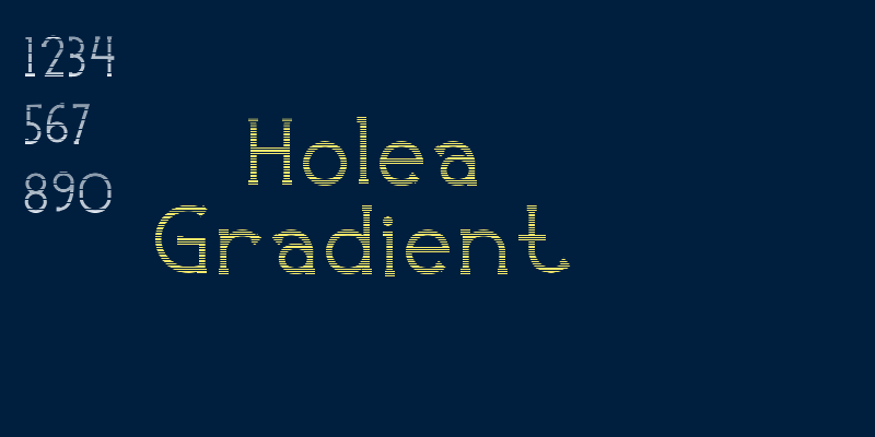 Holea Gradient