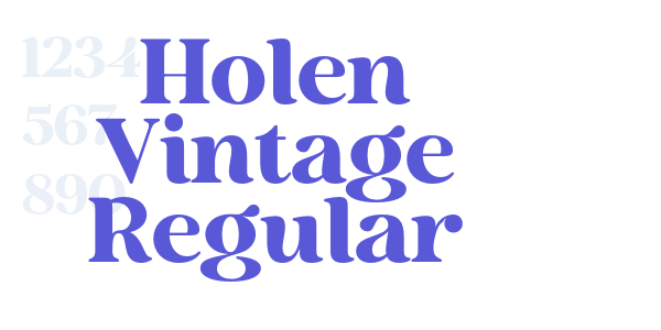 Holen Vintage Regular font free