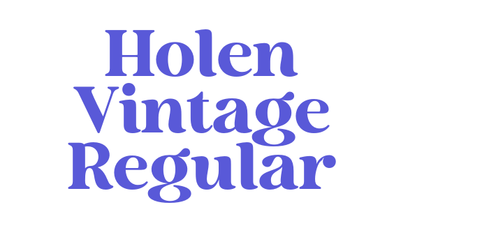 Holen Vintage Regular Font Download