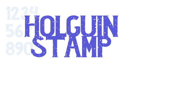 Holguin Stamp font free