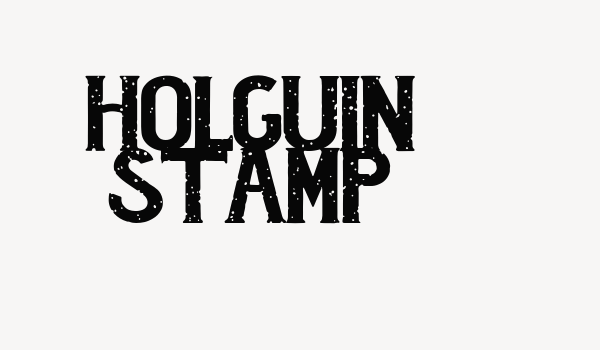 Holguin Stamp Font