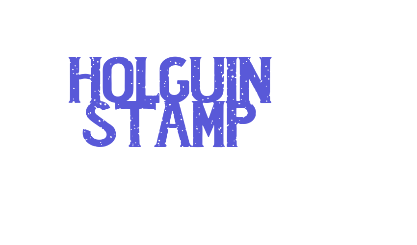 Holguin Stamp Font Download