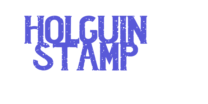 Holguin Stamp Font