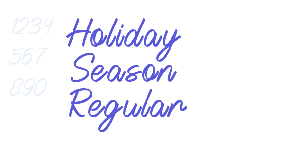 Holiday Season Regular font free