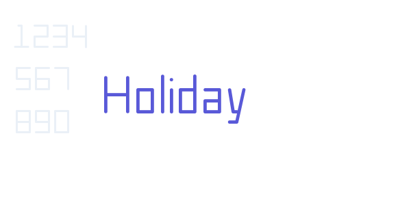 Holiday font free