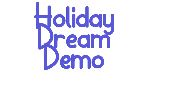 Holiday Dream Demo Font Download