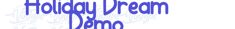 Holiday Dream Demo-font