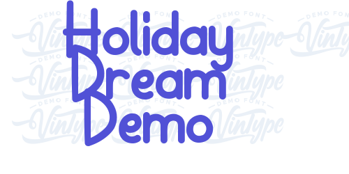 Holiday Dream Demo-font-download