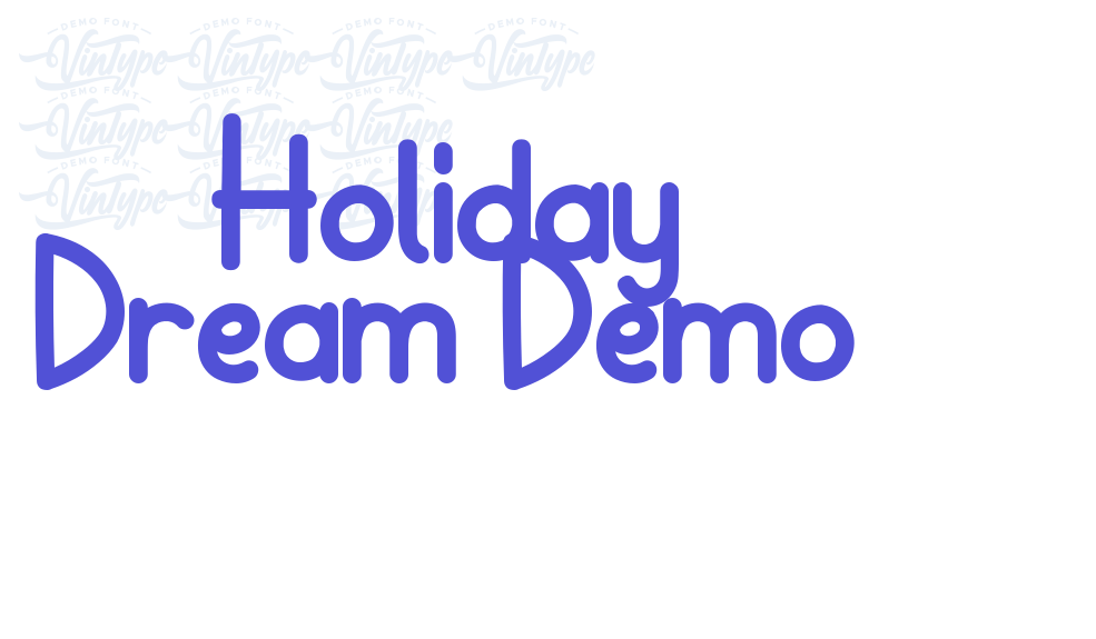 Holiday Dream Demo-font-download