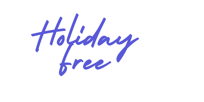 Holiday Free Font Download