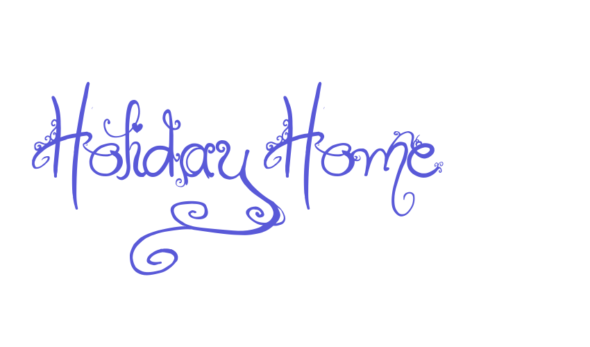 Holiday Home Font Download