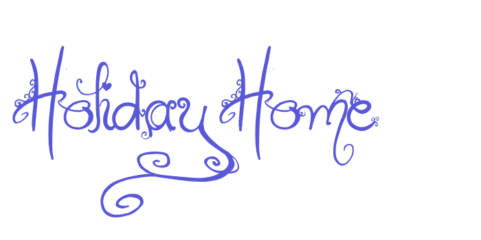 Holiday Home Font Download